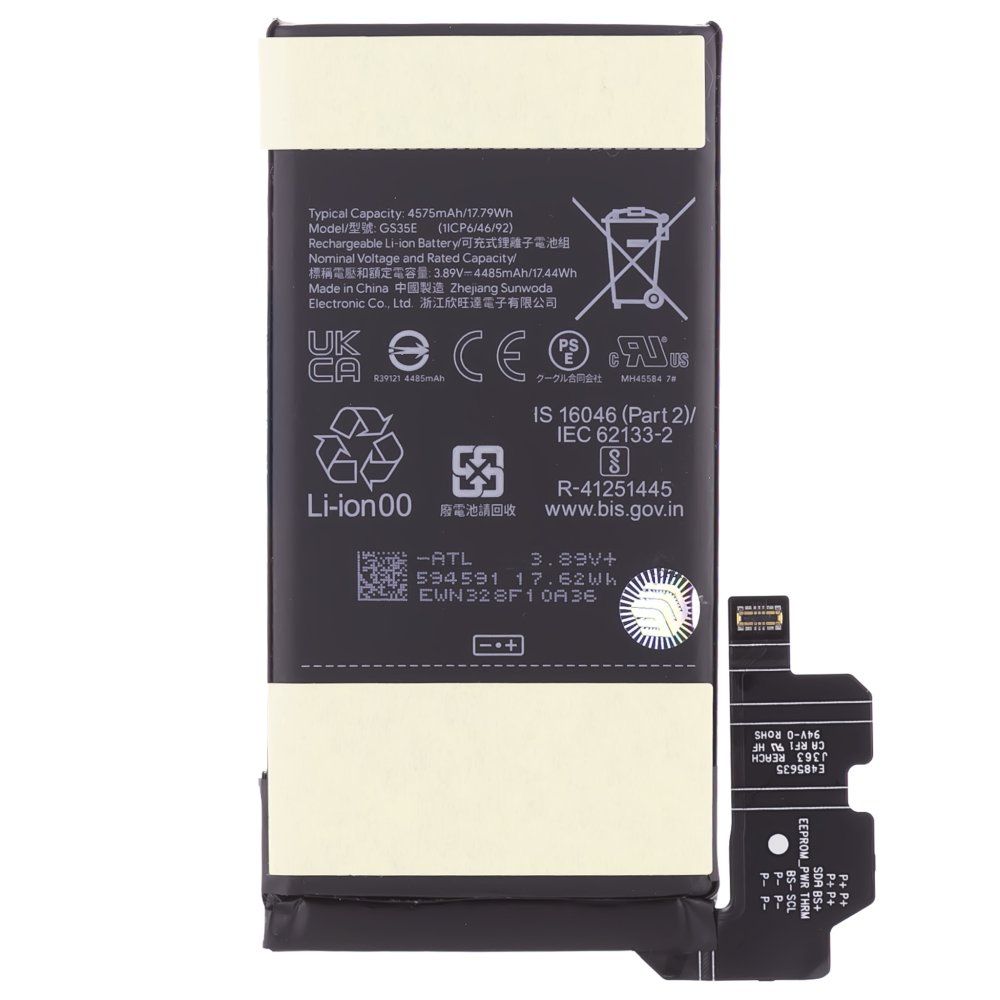 Аккумулятор для Google Pixel 8 (GKWS6/G9BQD/GZPFO/GPJ41) (GS35E) (ORIG100) (SP)