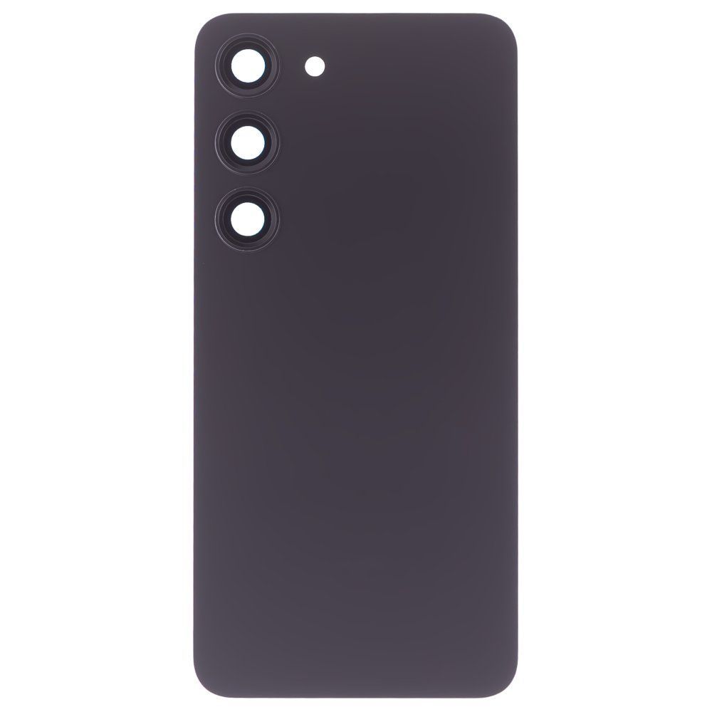 Задняя крышка для Samsung S911 Galaxy S23 (черный) (в сборе со стеклом камеры) (ORIG100)