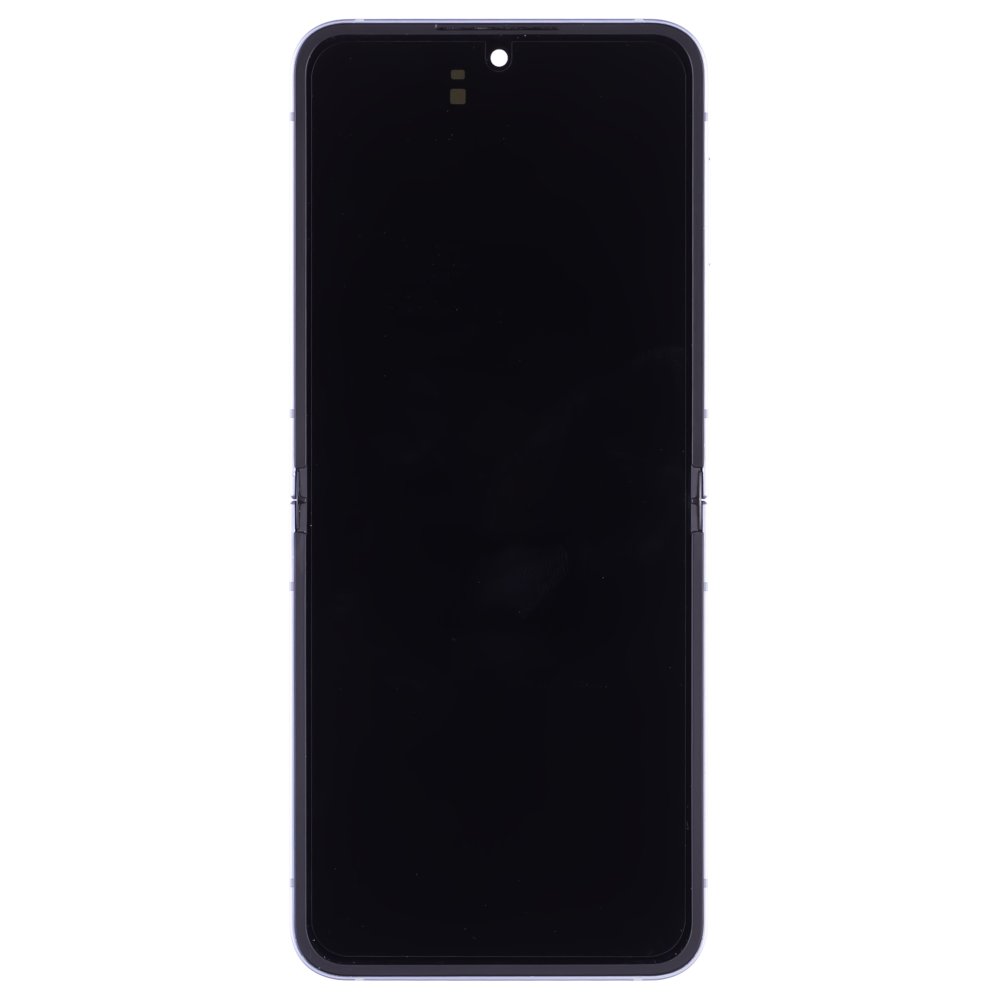 Дисплей для Samsung F741 Galaxy Z Flip 6 + тачскрин (внутренний) (голубой) (в рамке) (ORIG100) (возможен дефект ЛКП)