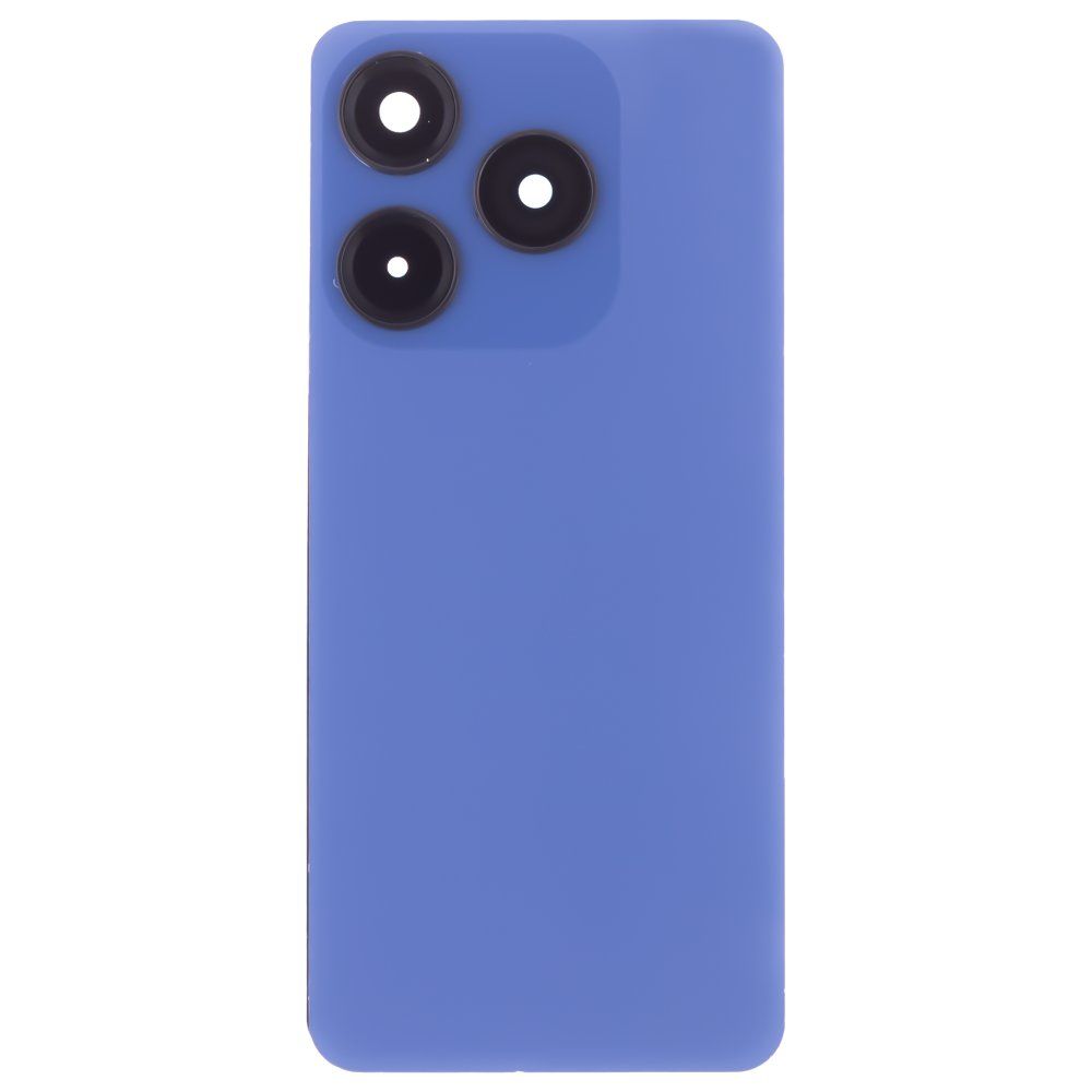 Задняя крышка для Tecno Spark 10 (KI5q) (синий) (в сборе со стеклом камеры)