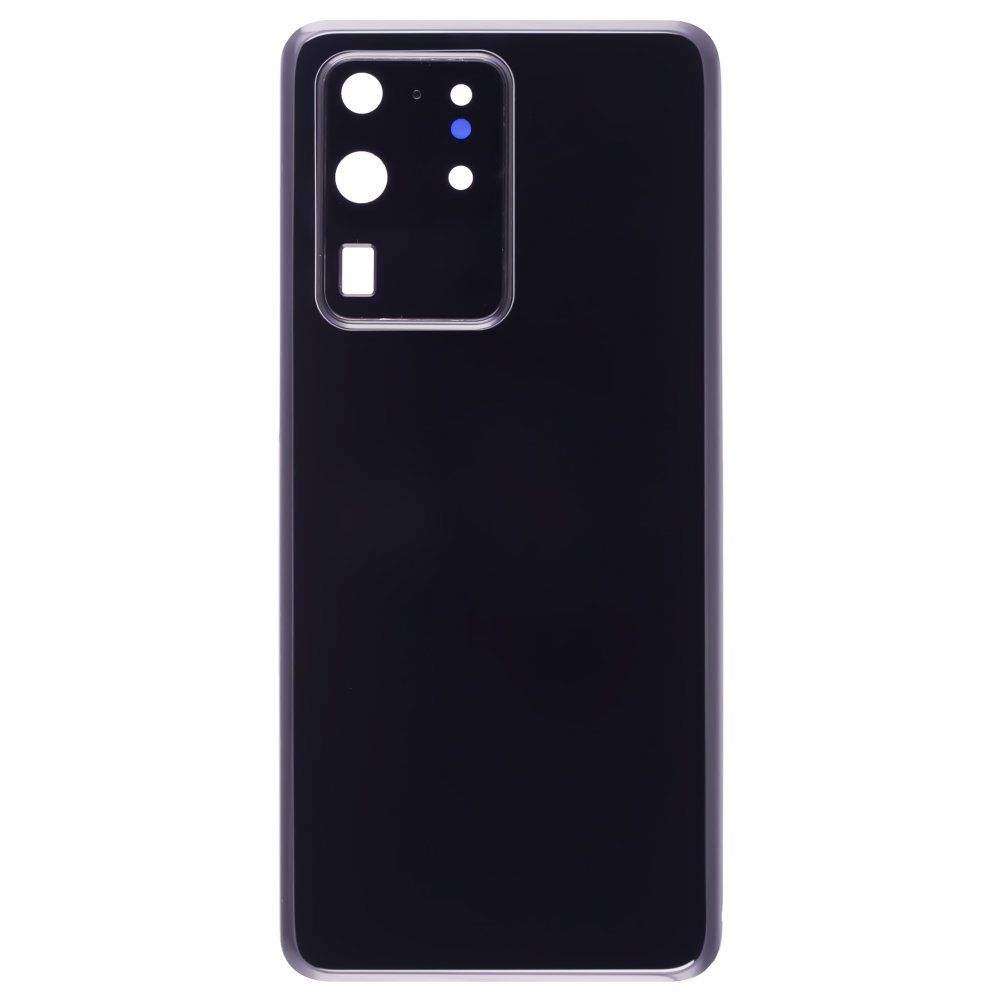 Задняя крышка для Samsung G988 Galaxy S20 Ultra (черный) (в сборе со стеклом камеры)