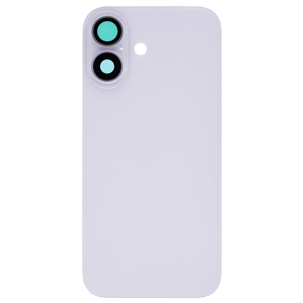 Задняя крышка для Apple iPhone 16 (белый) (в сборе со стеклом камеры) (Premium)