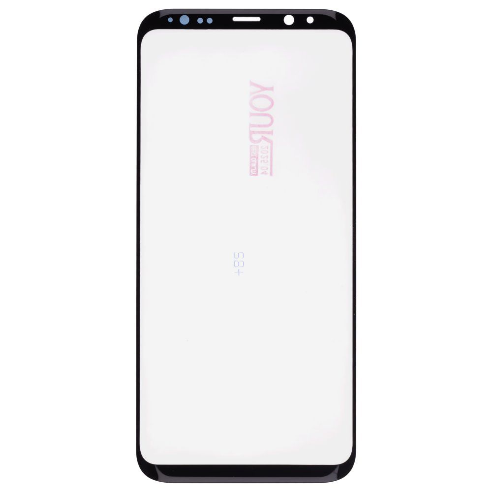 Стекло модуля для Samsung G955 Galaxy S8+ + OCA (черный) (Musttby) (Premium)