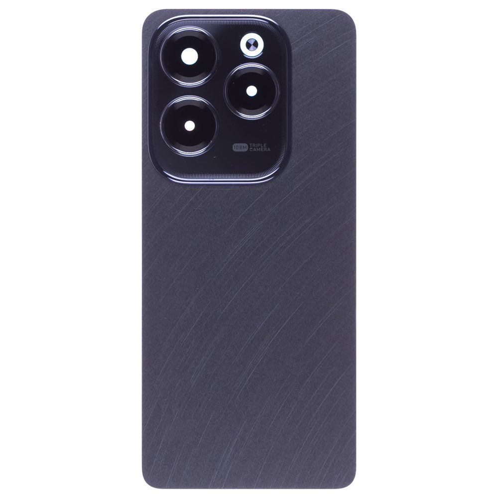 Задняя крышка для Infinix Hot 40 Pro (X6837) (черный) (в сборе со стеклом камеры)