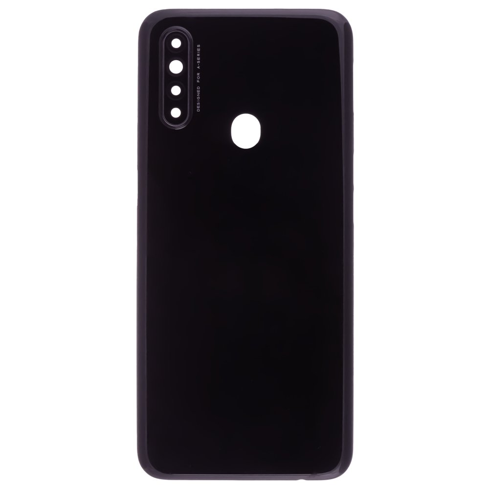 Задняя крышка для OPPO A31 (CPH2015) (черный) (в сборе со стеклом камеры)