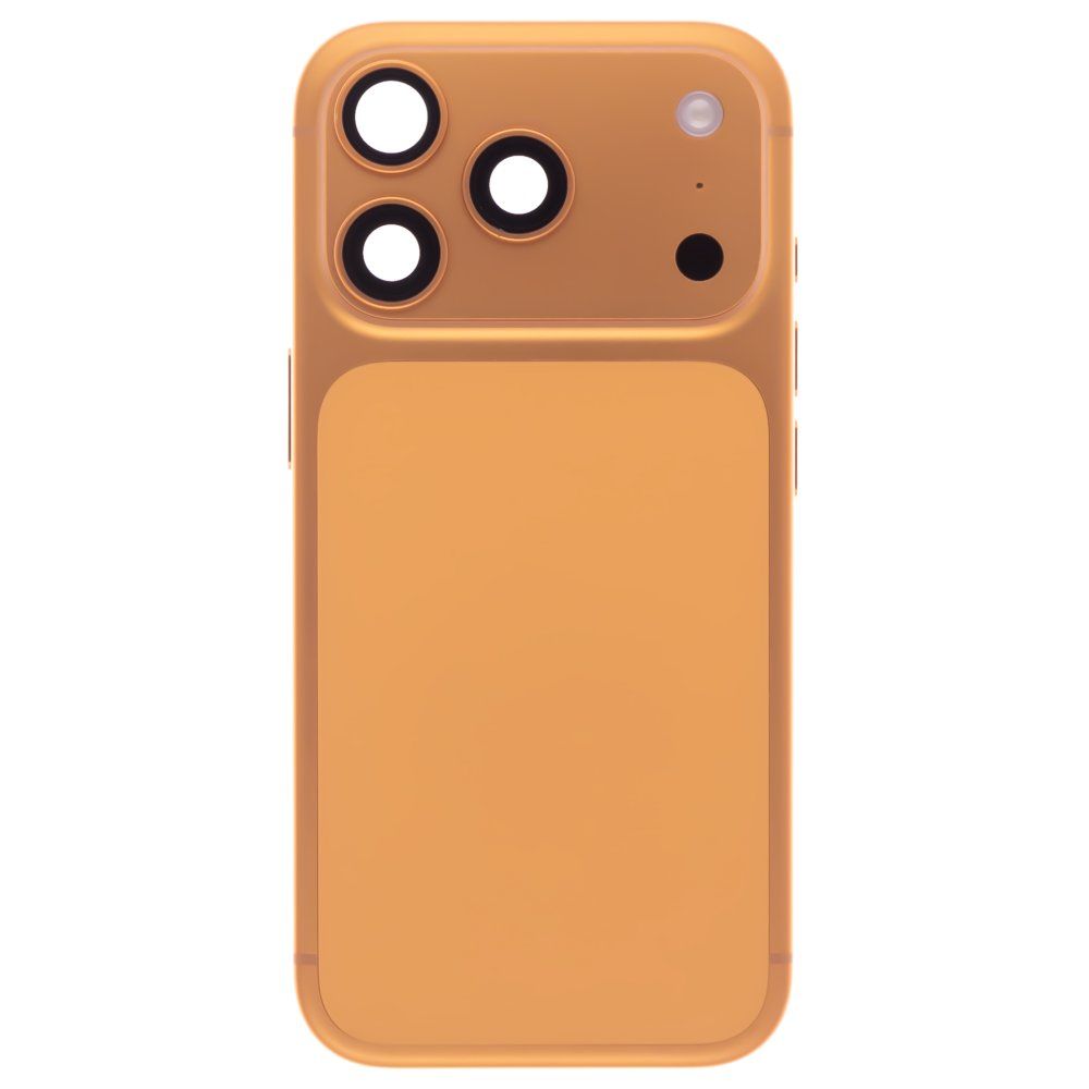 Корпус для Apple iPhone 17 Pro (SIM + eSIM) (оранжевый) (в сборе) (ORIG100) (Снятый) (возможен дефект ЛКП)