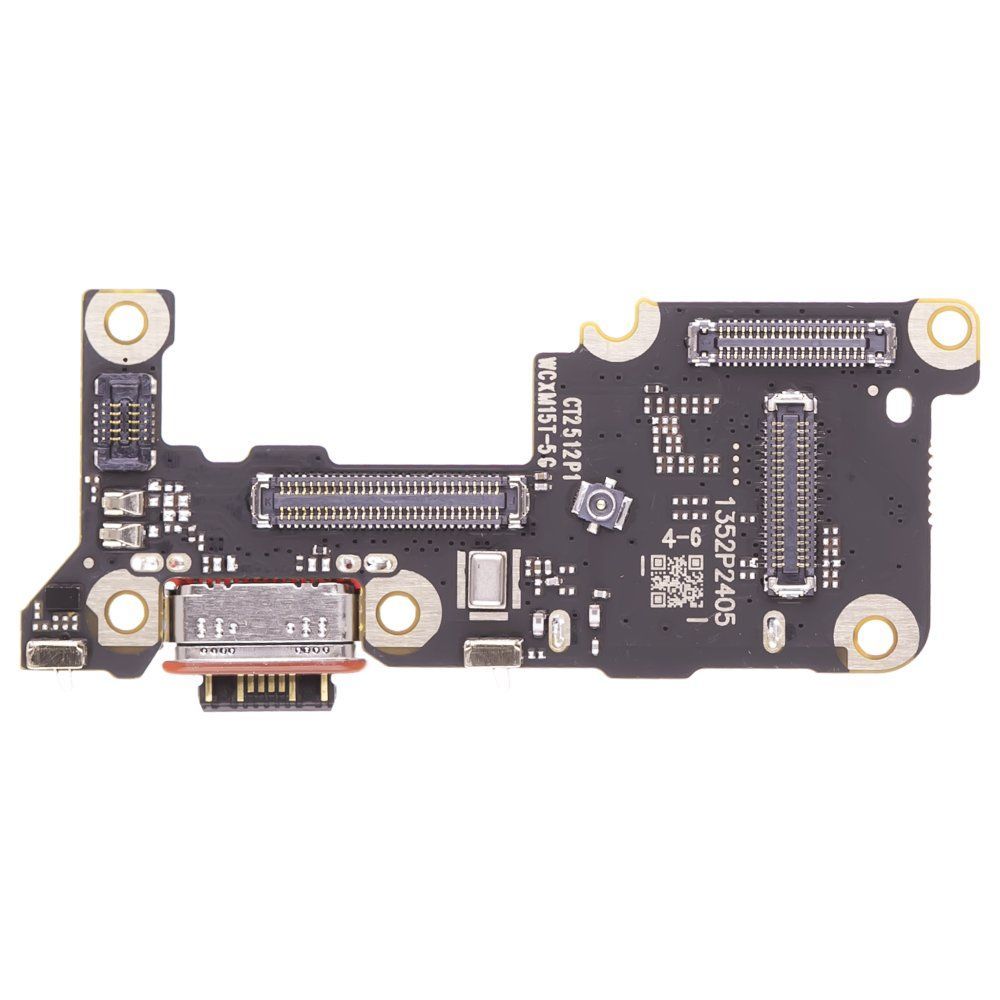 Нижняя плата для Xiaomi 15T (25069PTEBG) с комп. + разъем зарядки + разъем SIM + микрофон
