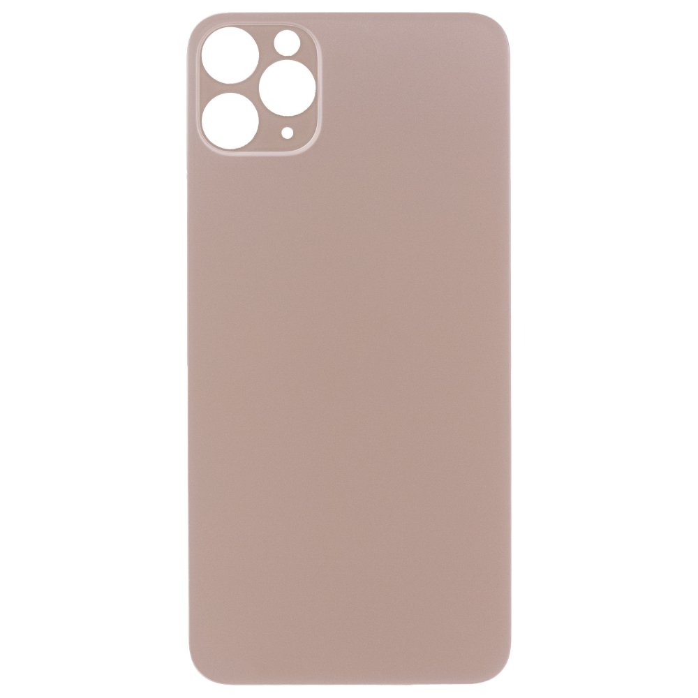 Задняя крышка для Apple iPhone 11 Pro Max (золотистый) (с широким отверстием) (Premium)