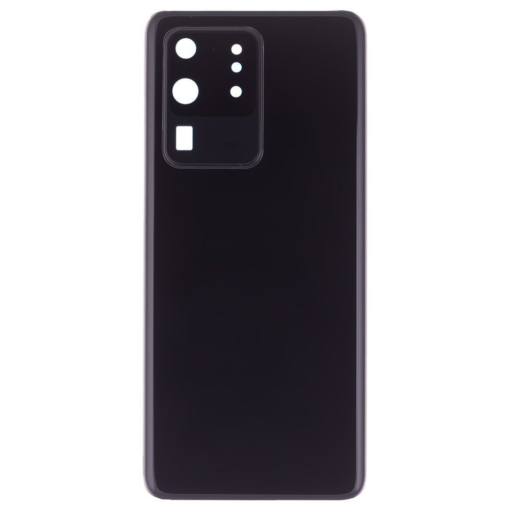Задняя крышка для Samsung G988 Galaxy S20 Ultra (черный) (в сборе со стеклом камеры) (ORIG100)