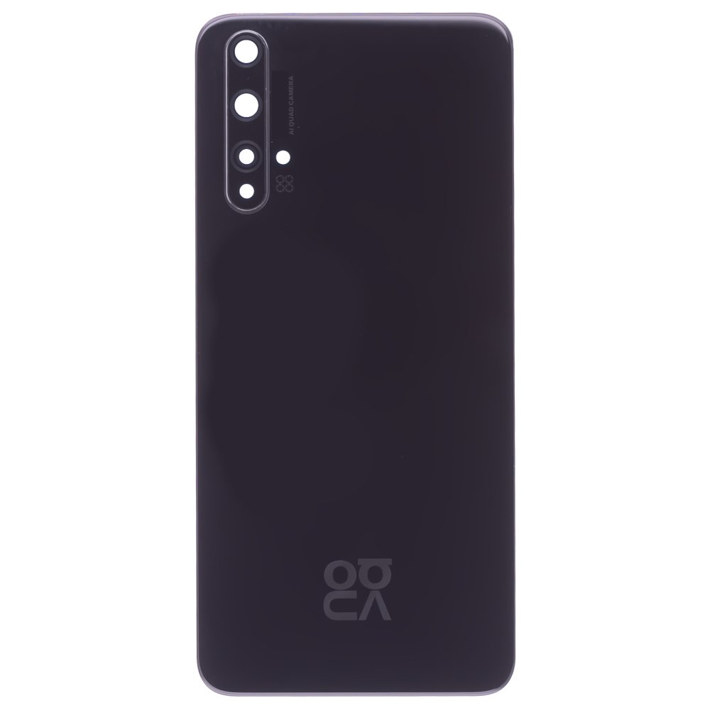 Задняя крышка для Huawei Nova 5T (YALE-L61A) (черный) (в сборе со стеклом камеры)