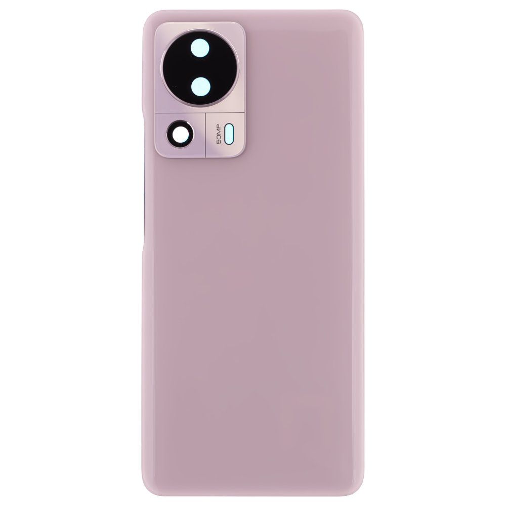 Задняя крышка для Xiaomi 13 Lite (2210129SG) (розовый) (в сборе со стеклом камеры)