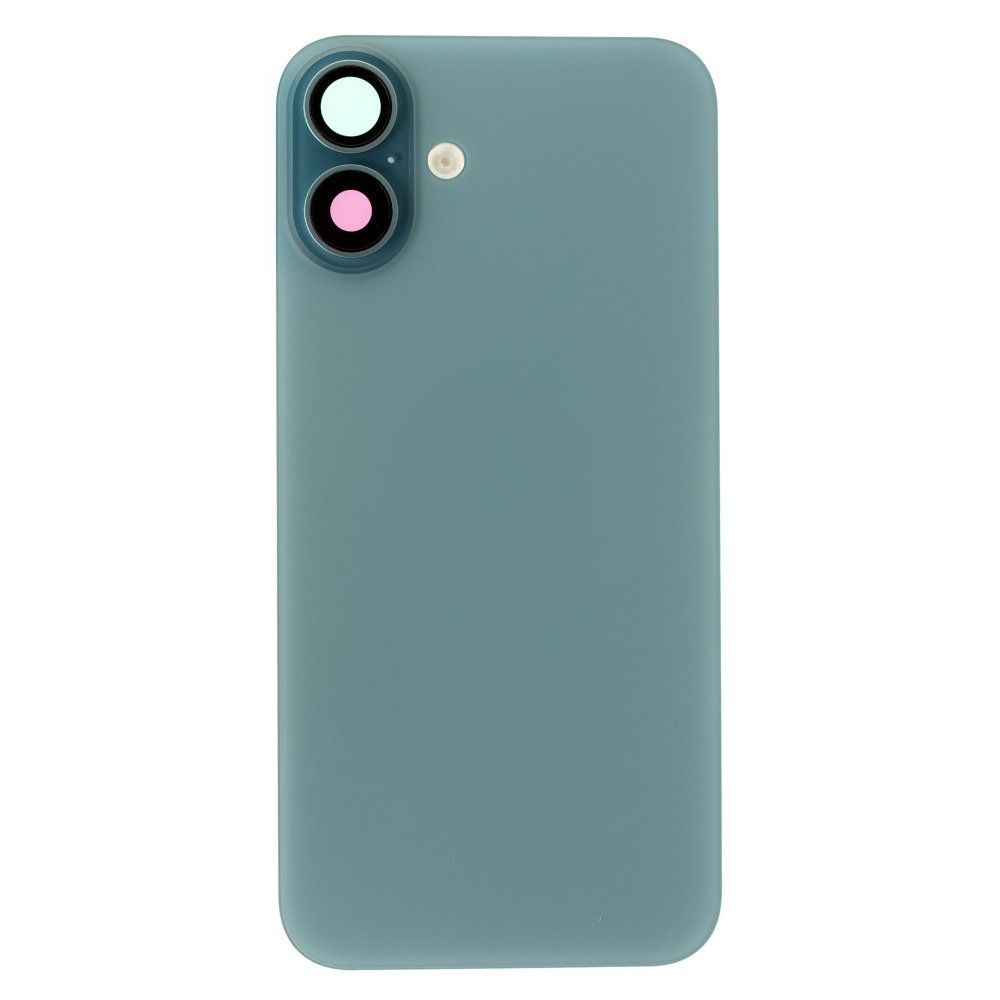 Задняя крышка для Apple iPhone 16 Plus (зеленый) (в сборе со стеклом камеры и шлейфом) (Premium)