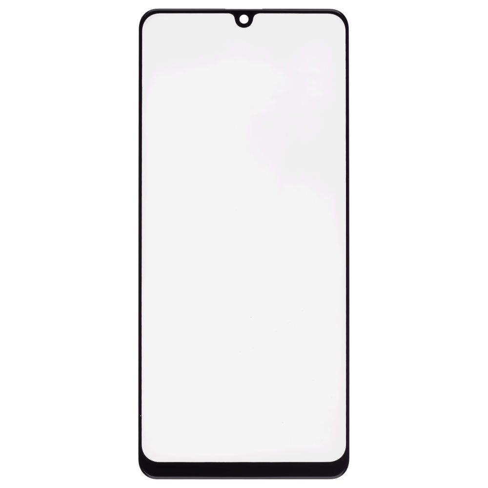 Стекло модуля для Samsung A315 Galaxy A31 + OCA (черный) (Premium)