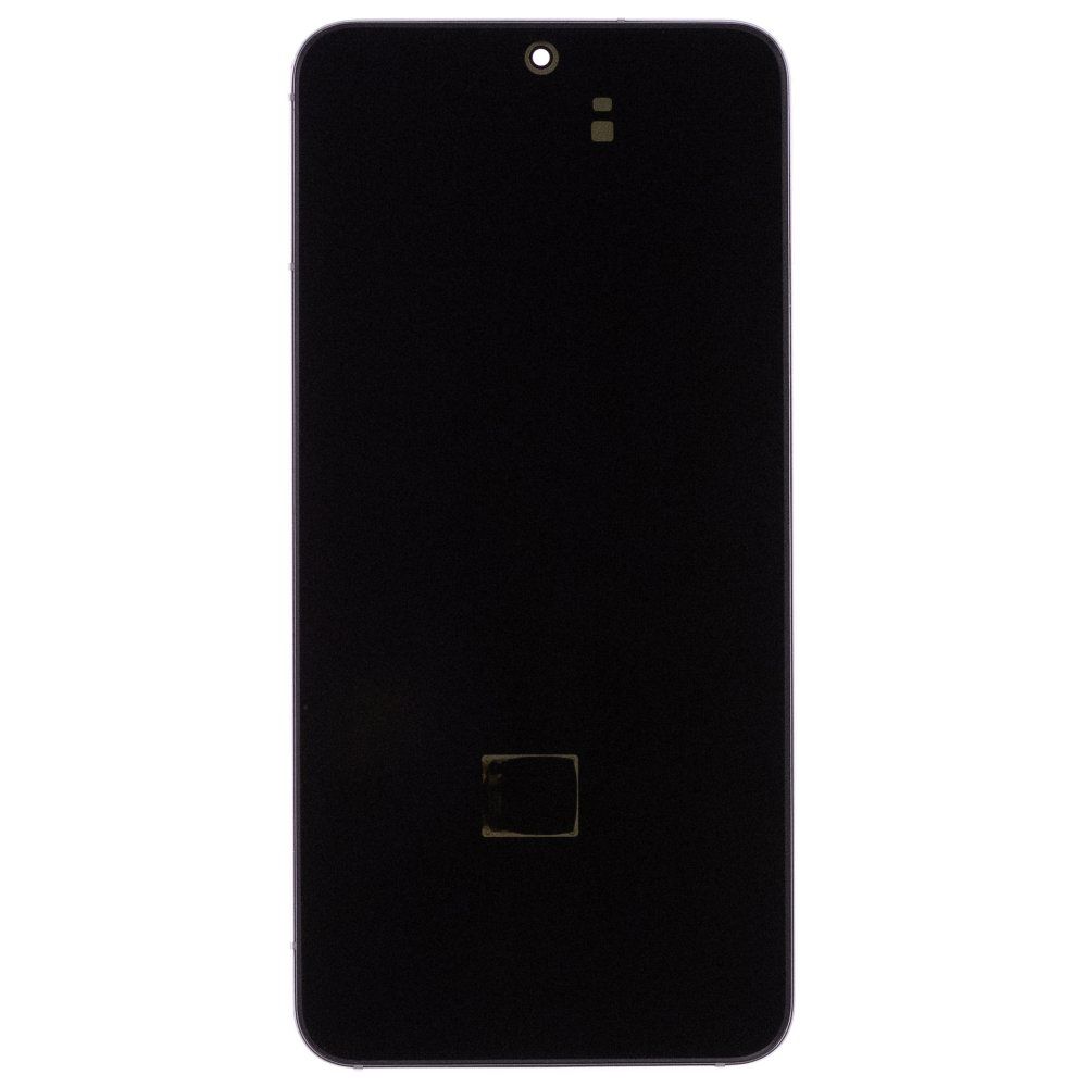 Дисплей для Samsung S901 Galaxy S22 + тачскрин (серебристый) (в рамке) (ORIG100) (возможен дефект ЛКП)