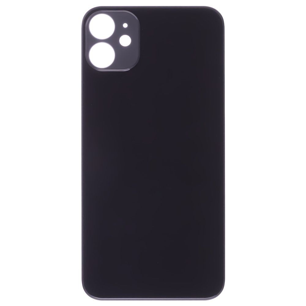 Задняя крышка для Apple iPhone 11 (черный) (с широким отверстием) (Premium)