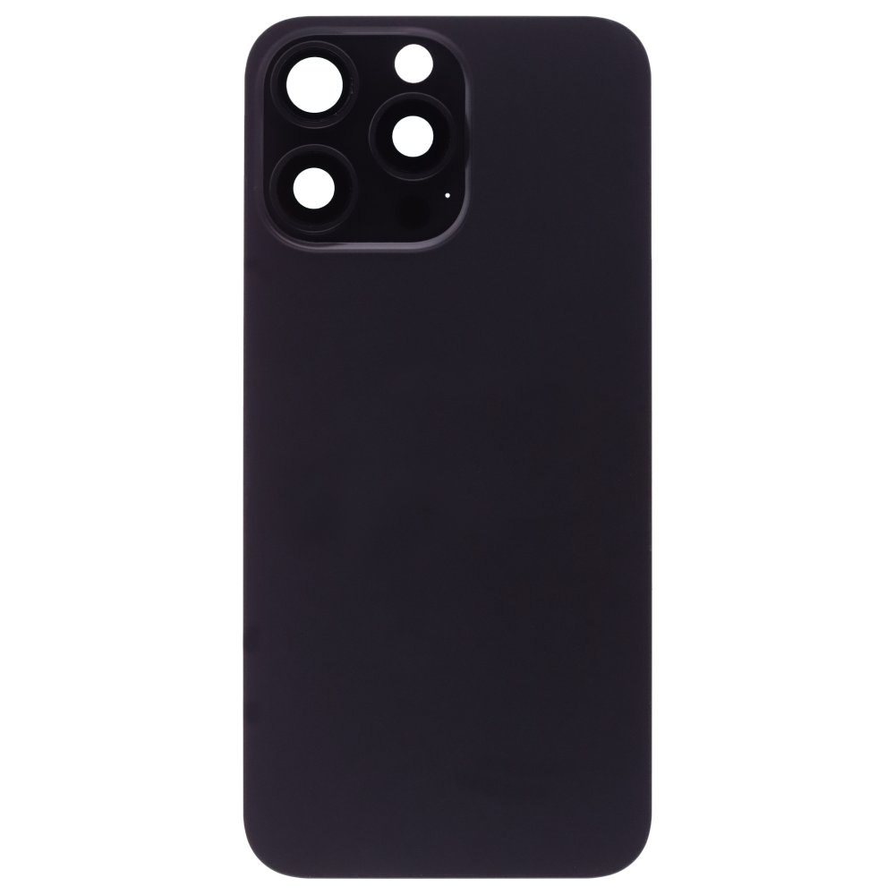Задняя крышка для Apple iPhone 15 Pro Max (черный) (в сборе со стеклом камеры) (Premium)