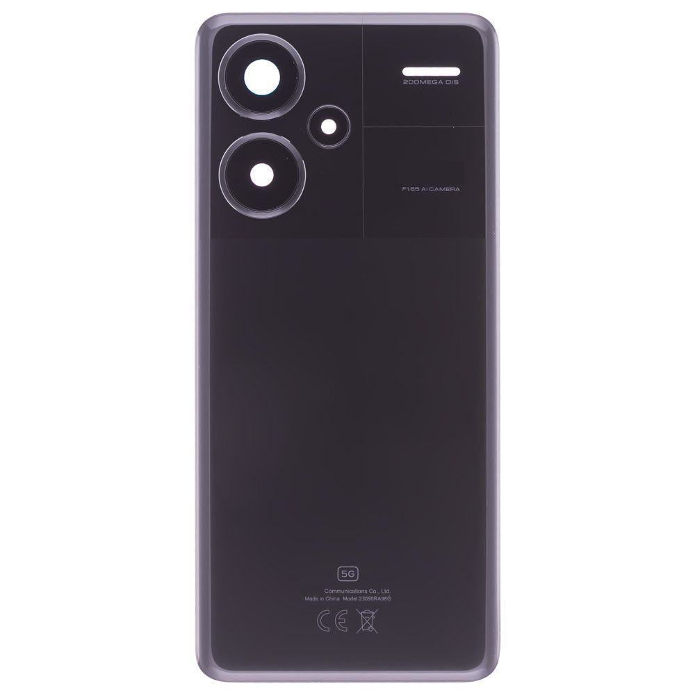 Задняя крышка для Xiaomi Redmi Note 13 Pro+ 5G (23090RA98C) (черный) (в сборе со стеклом камеры) (ORIG100)