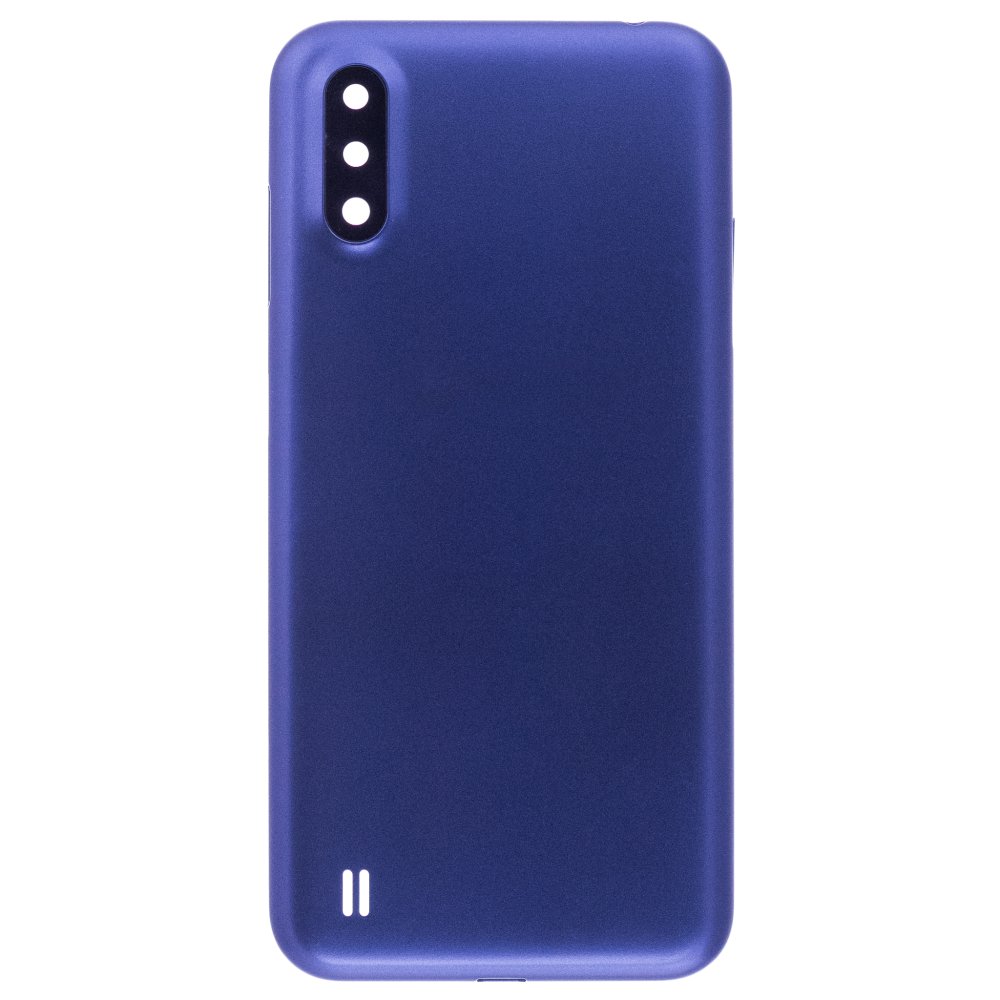 Задняя крышка для Samsung A015 Galaxy A01 (синий) (в сборе со стеклом камеры)