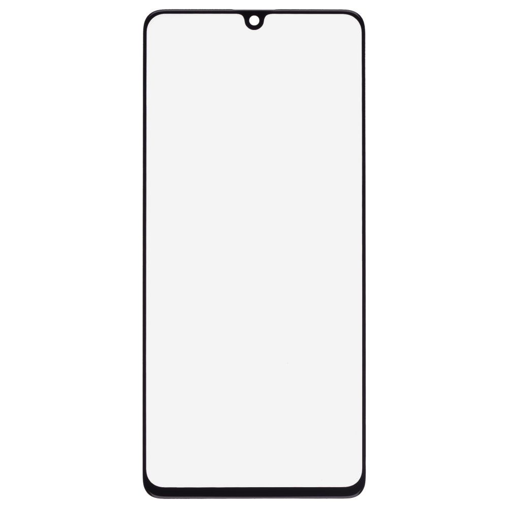 Стекло модуля для Samsung A415 Galaxy A41 + OCA (черный)
