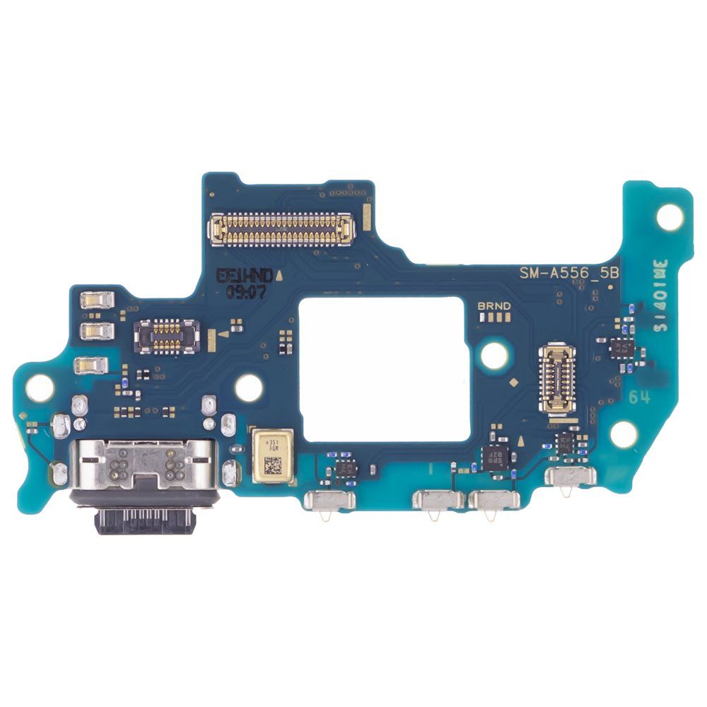 Нижняя плата для Samsung A556 Galaxy A55 5G с комп. + разъем зарядки + микрофон (ORIG100)