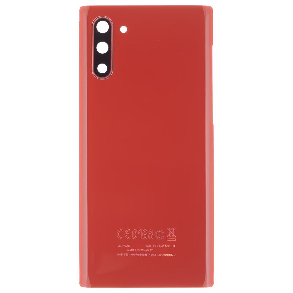 Задняя крышка для Samsung N970 Galaxy Note 10 (красный) (в сборе со стеклом камеры)