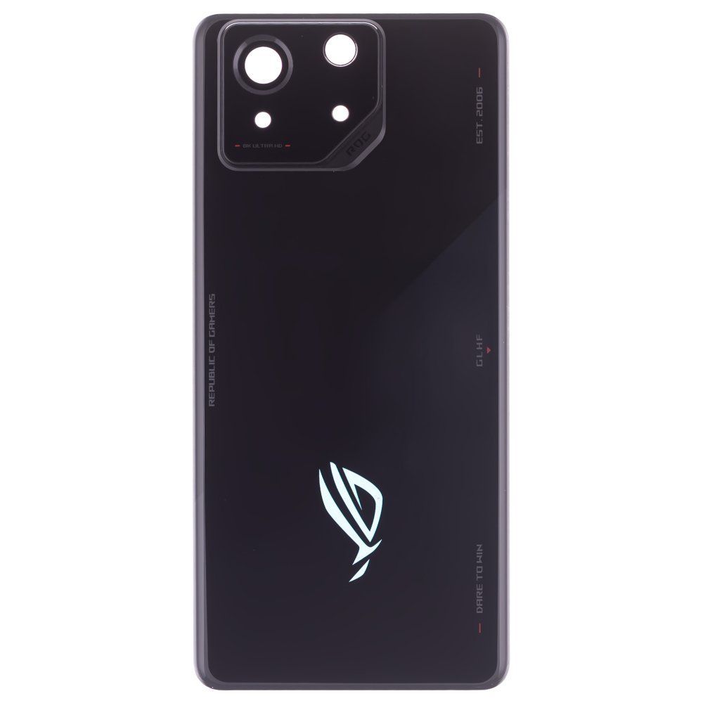 Задняя крышка для Asus ROG Phone 8 (AI2401) (черный) (в сборе со стеклом камеры) (ORIG100)
