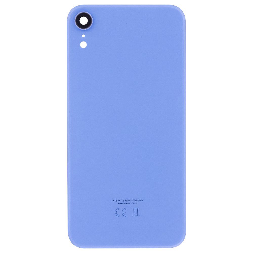 Задняя крышка для Apple iPhone Xr (синий) (в сборе со стеклом камеры) (Premium)