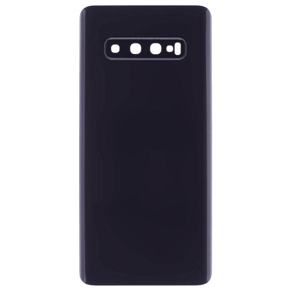 Задняя крышка для Samsung G975 Galaxy S10+ (черный) (в сборе со стеклом камеры)