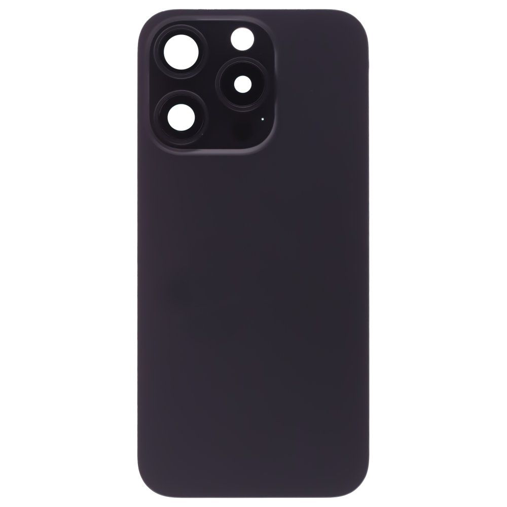 Задняя крышка для Apple iPhone 15 Pro (черный) (в сборе со стеклом камеры) (Premium)