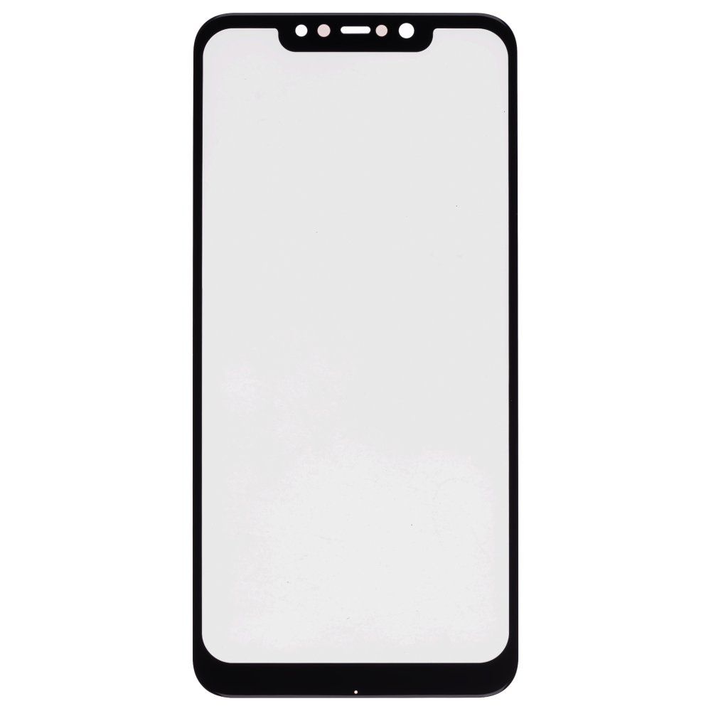 Стекло модуля для Xiaomi Pocophone F1 (M1805E10A) + OCA (черный)