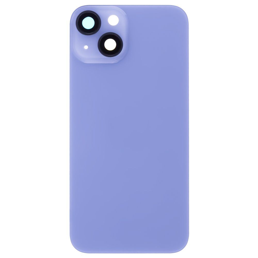 Задняя крышка для Apple iPhone 14 (голубой) (в сборе со стеклом камеры) (Premium)