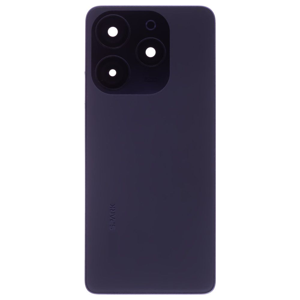 Задняя крышка для Tecno Spark 10 Pro (KI7) (черный) (в сборе со стеклом камеры)