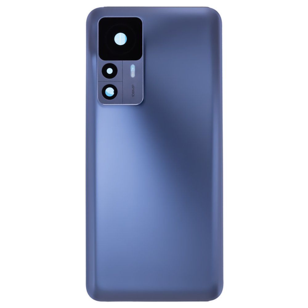 Задняя крышка для Xiaomi 12T (22071212AG) (голубой) (в сборе со стеклом камеры)