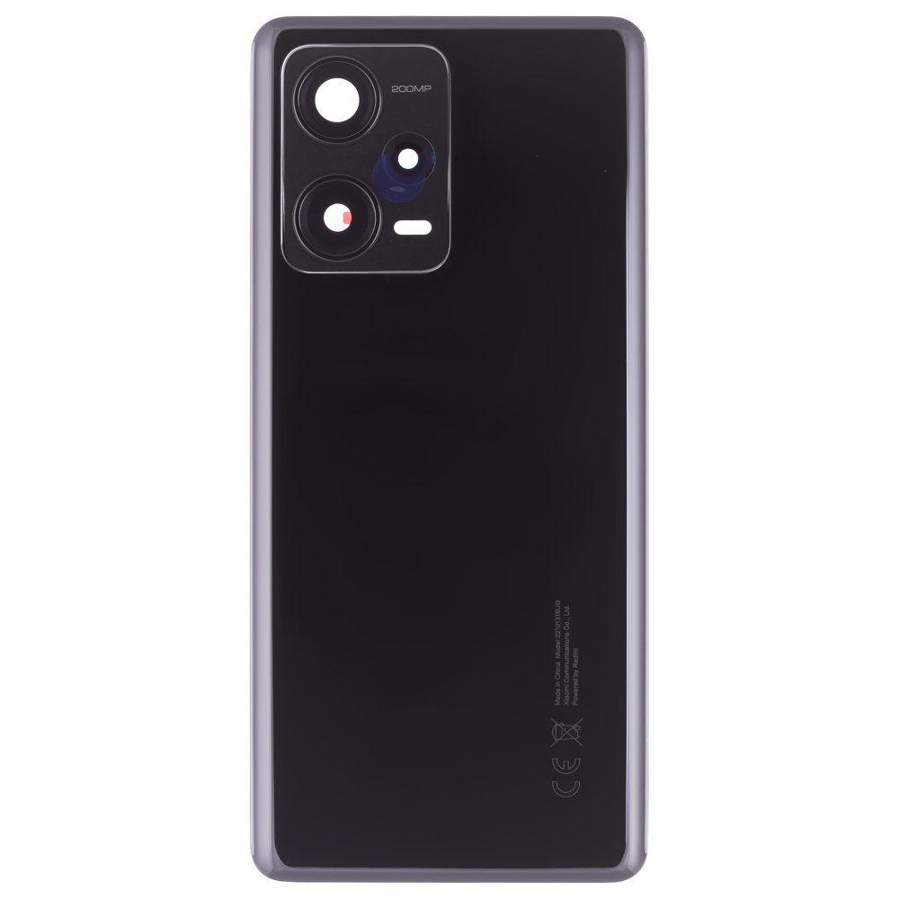Задняя крышка для Xiaomi Redmi Note 12 Pro+ 5G (22101316UG) (черный) (в сборе со стеклом камеры) (ORIG100)