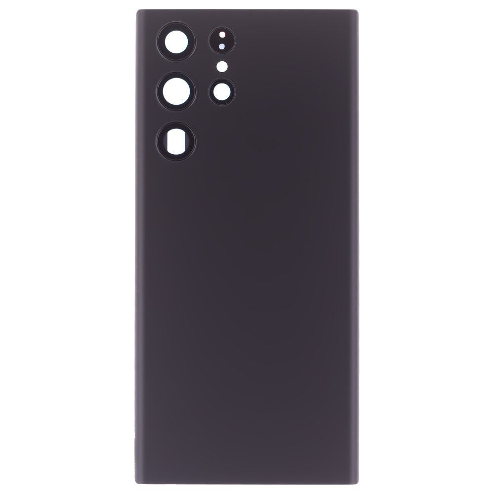 Задняя крышка для Samsung S908 Galaxy S22 Ultra (черный) (в сборе со стеклом камеры) (ORIG100)