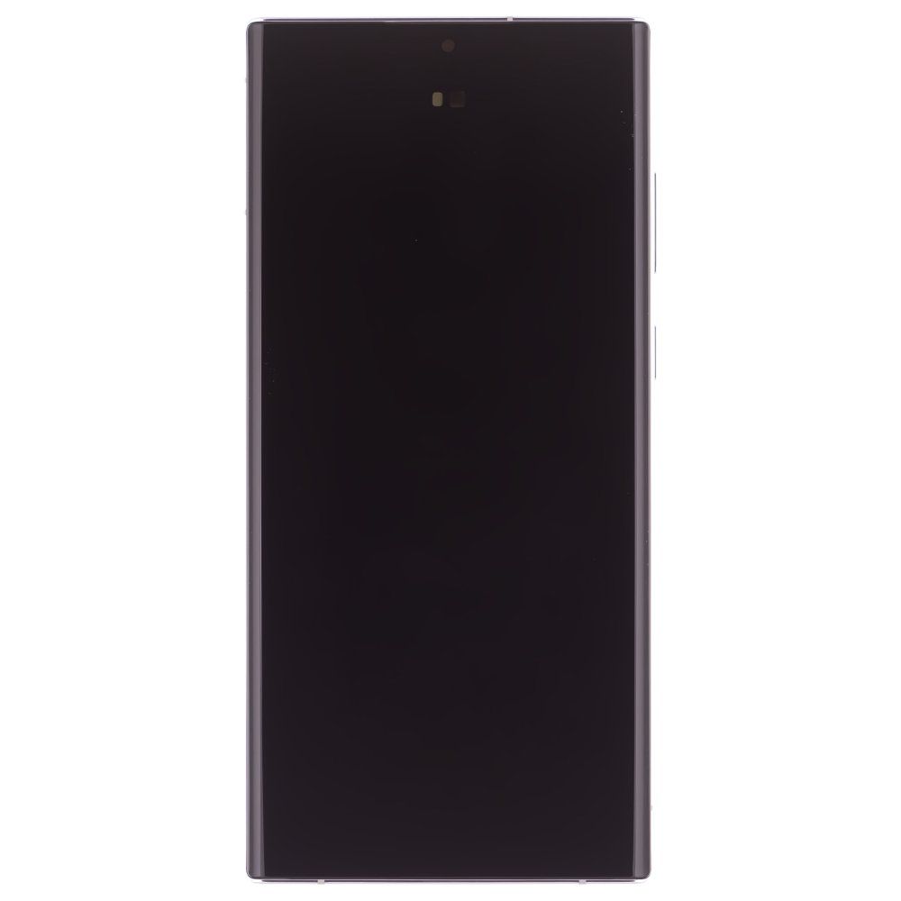 Дисплей для Samsung S908 Galaxy S22 Ultra + тачскрин (серебристый) (в рамке) (ORIG100) (SP)