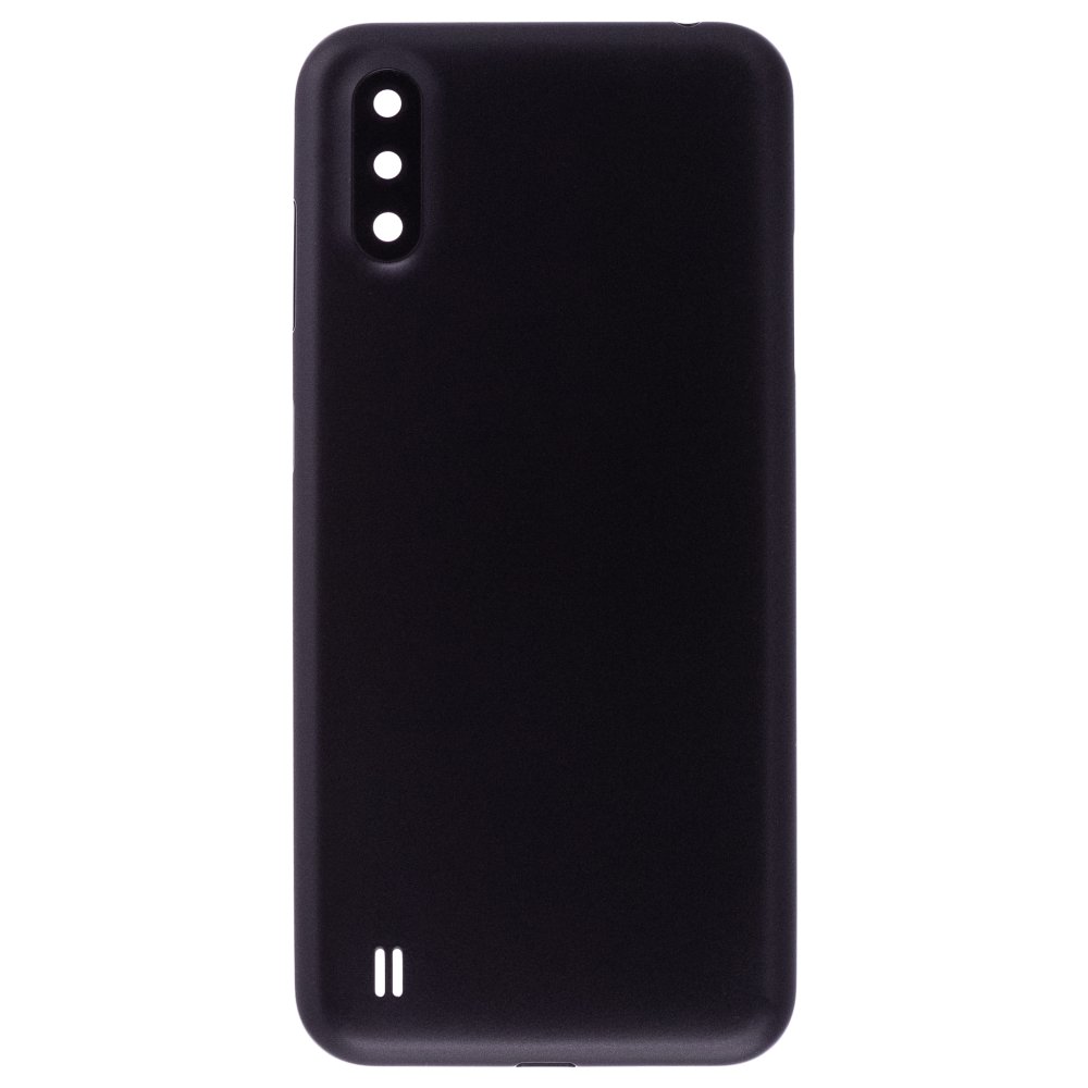 Задняя крышка для Samsung A015 Galaxy A01 (черный) (в сборе со стеклом камеры)