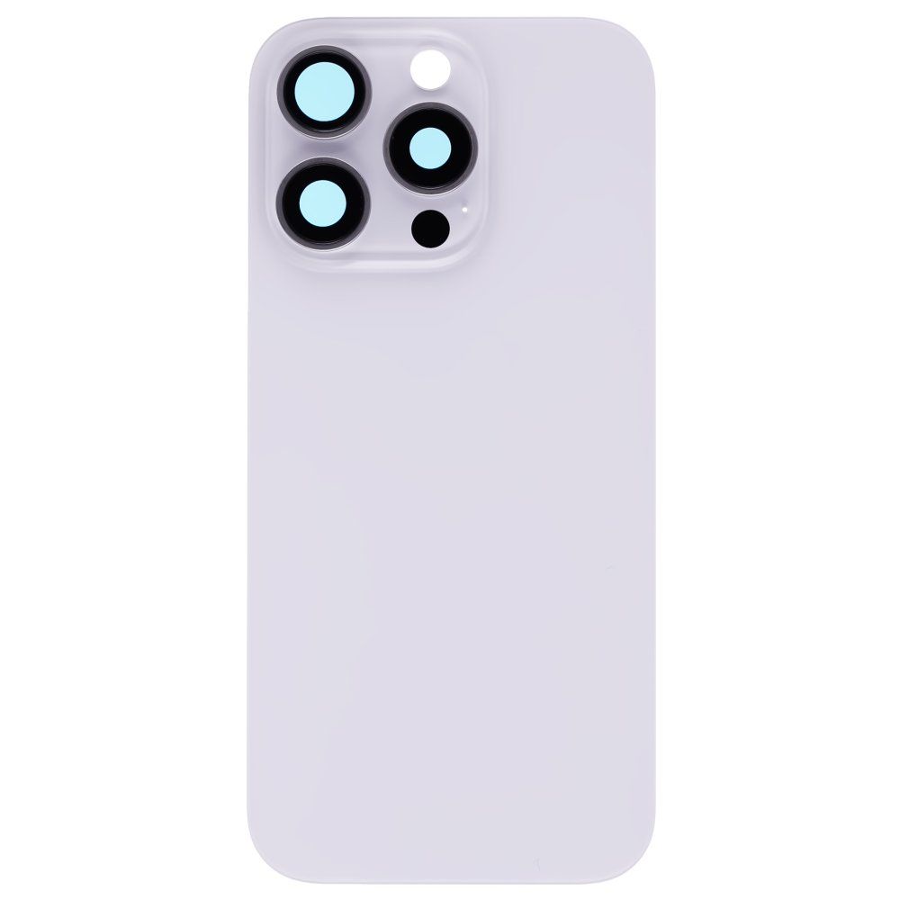 Задняя крышка для Apple iPhone 16 Pro (белый) (в сборе со стеклом камеры) (Premium)