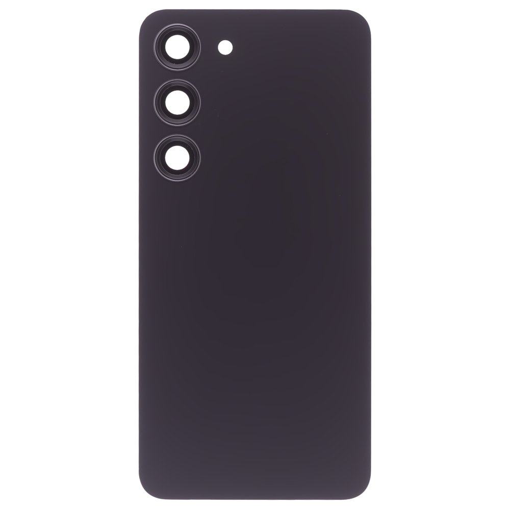 Задняя крышка для Samsung S911 Galaxy S23 (черный) (в сборе со стеклом камеры)