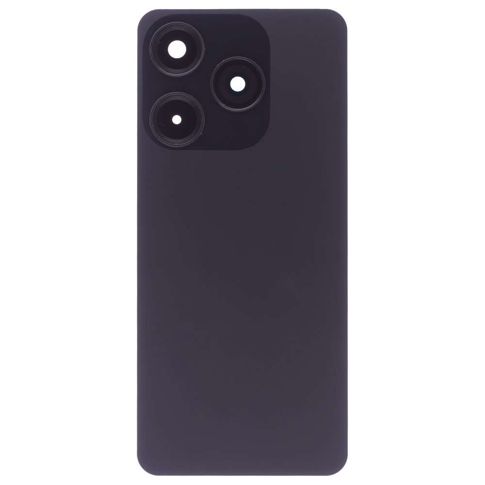 Задняя крышка для Tecno Spark 10 (KI5q) (черный) (в сборе со стеклом камеры)