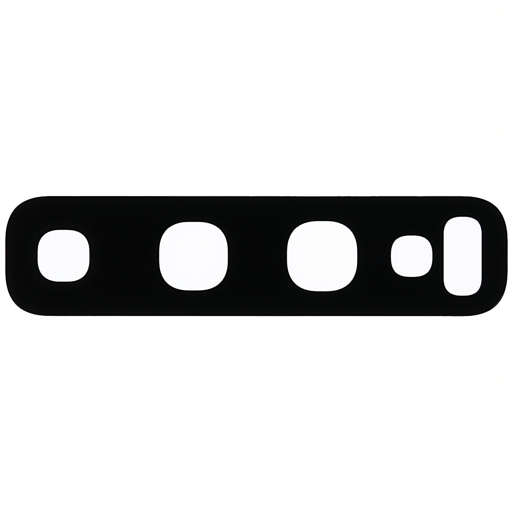 Стекло задней камеры для Samsung G973 Galaxy S10 / G975 Galaxy S10+ (без рамки) (черный)