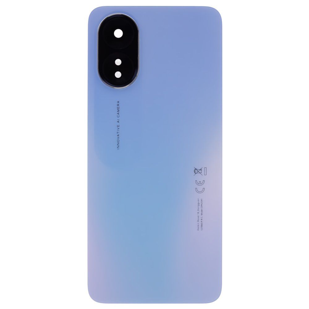 Задняя крышка для OPPO A18 (CPH2591) (синий) (в сборе со стеклом камеры)