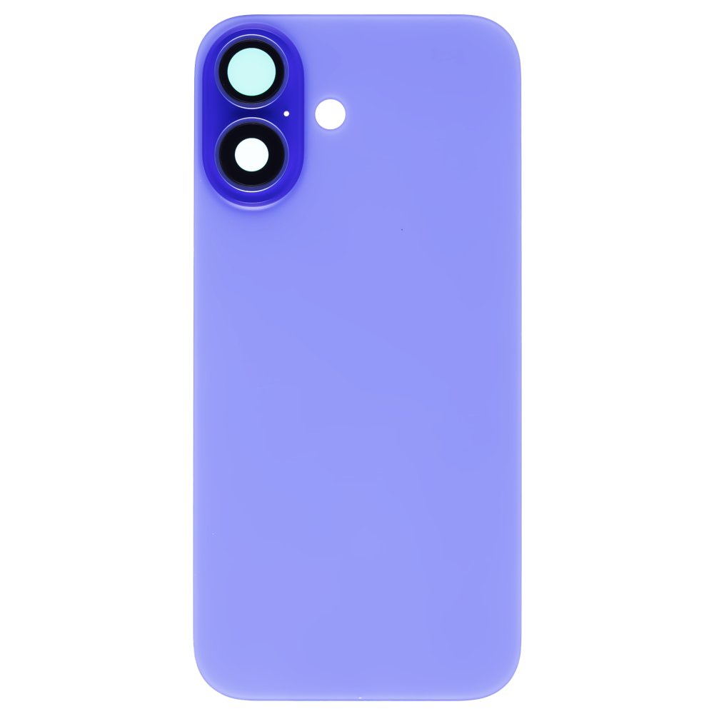 Задняя крышка для Apple iPhone 16 (синий) (в сборе со стеклом камеры) (Premium)