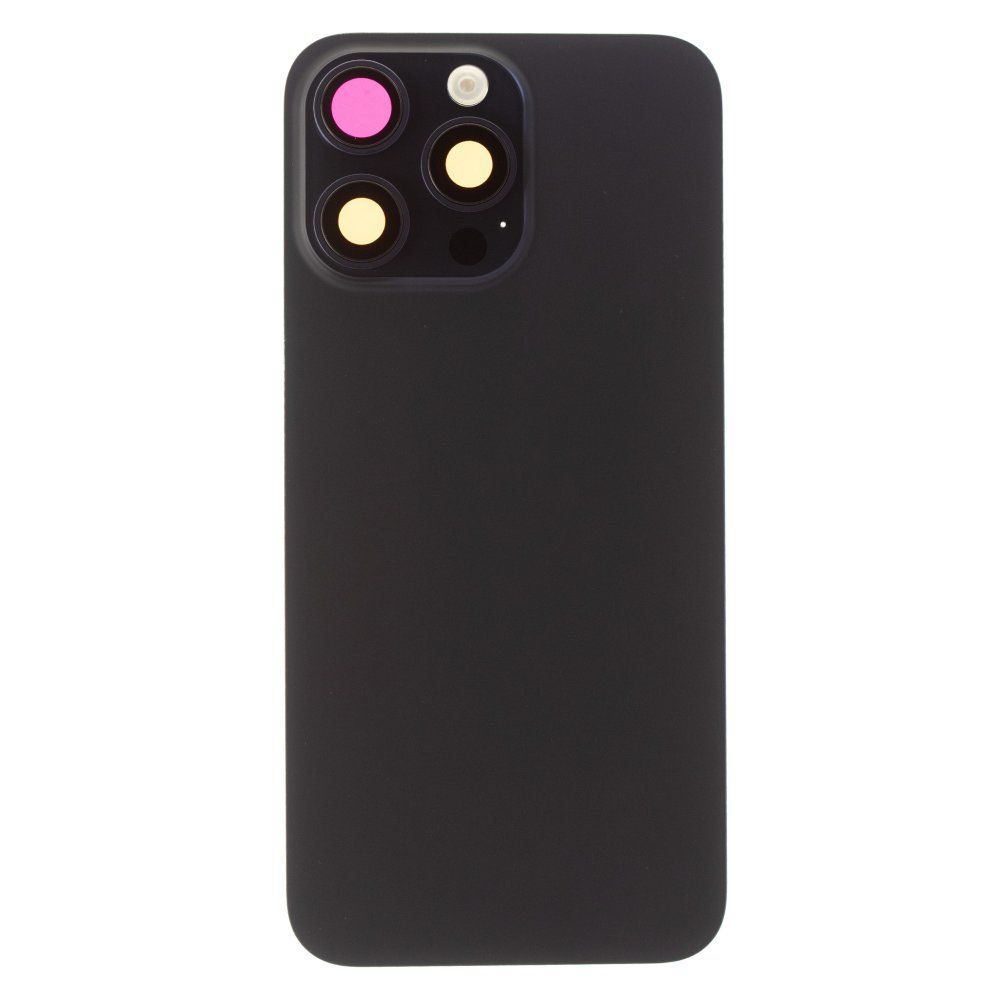 Задняя крышка для Apple iPhone 15 Pro Max (синий) (в сборе со стеклом камеры и шлейфом) (Premium)