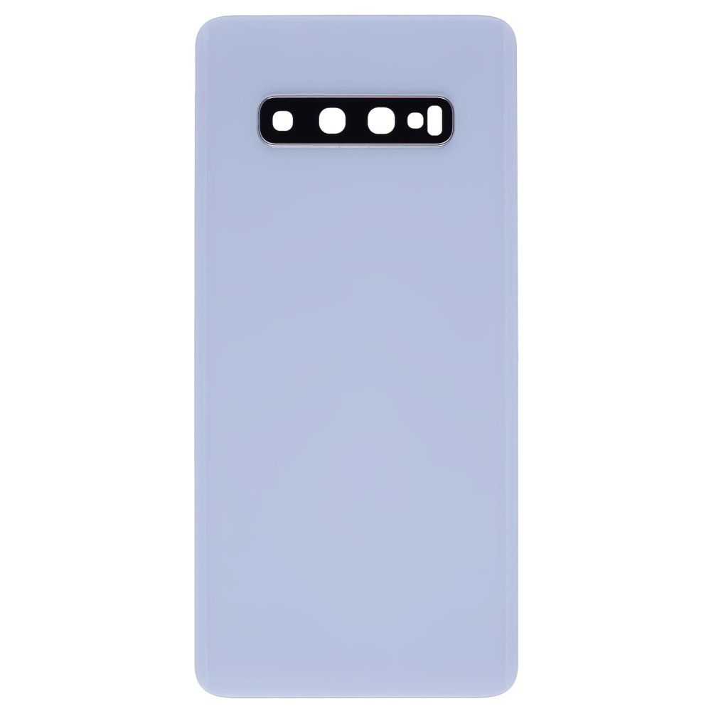 Задняя крышка для Samsung G975 Galaxy S10+ (белый) (в сборе со стеклом камеры)