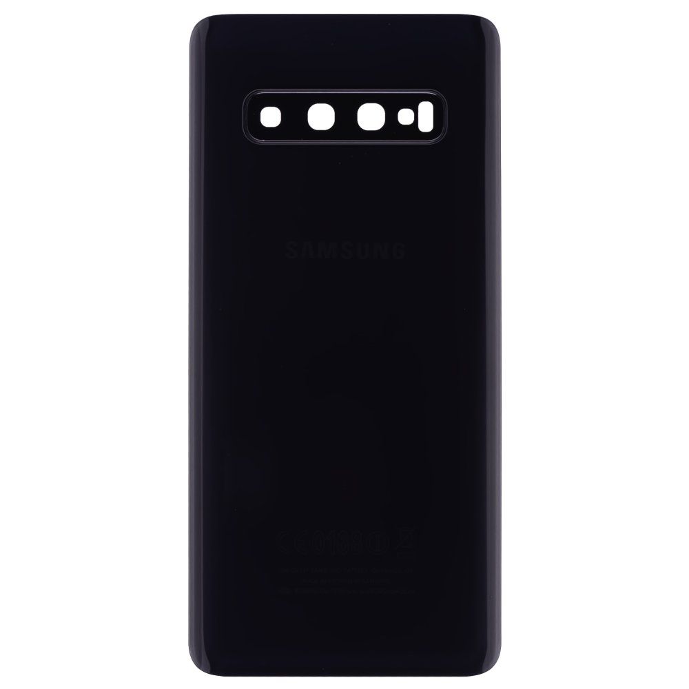 Задняя крышка для Samsung G973 Galaxy S10 (черный) (в сборе со стеклом камеры)