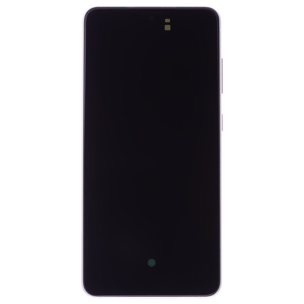 Дисплей для Samsung G990 Galaxy S21 FE + тачскрин (серебристый) (в рамке) (ORIG100) (возможен дефект ЛКП)