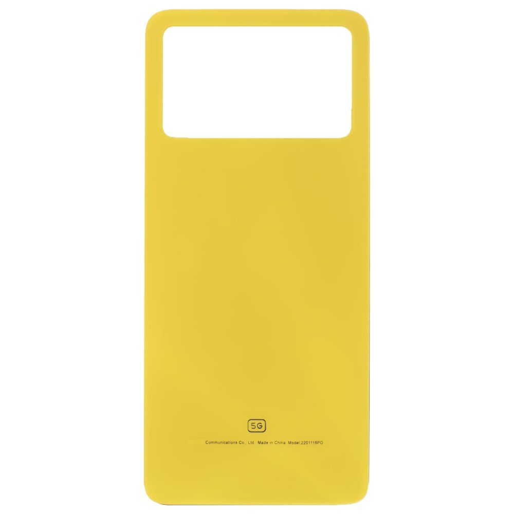 Задняя крышка для Xiaomi Poco X4 Pro 5G (2201116PG) (желтый)