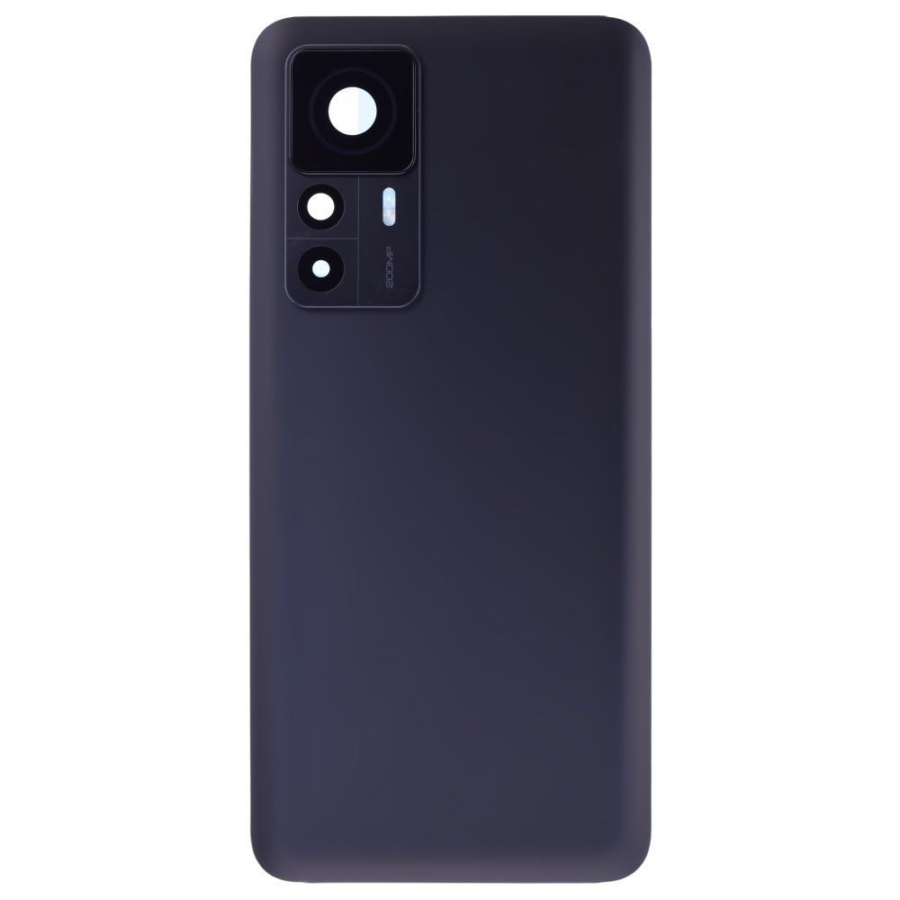 Задняя крышка для Xiaomi 12T Pro (22081212UG) (черный) (в сборе со стеклом камеры)