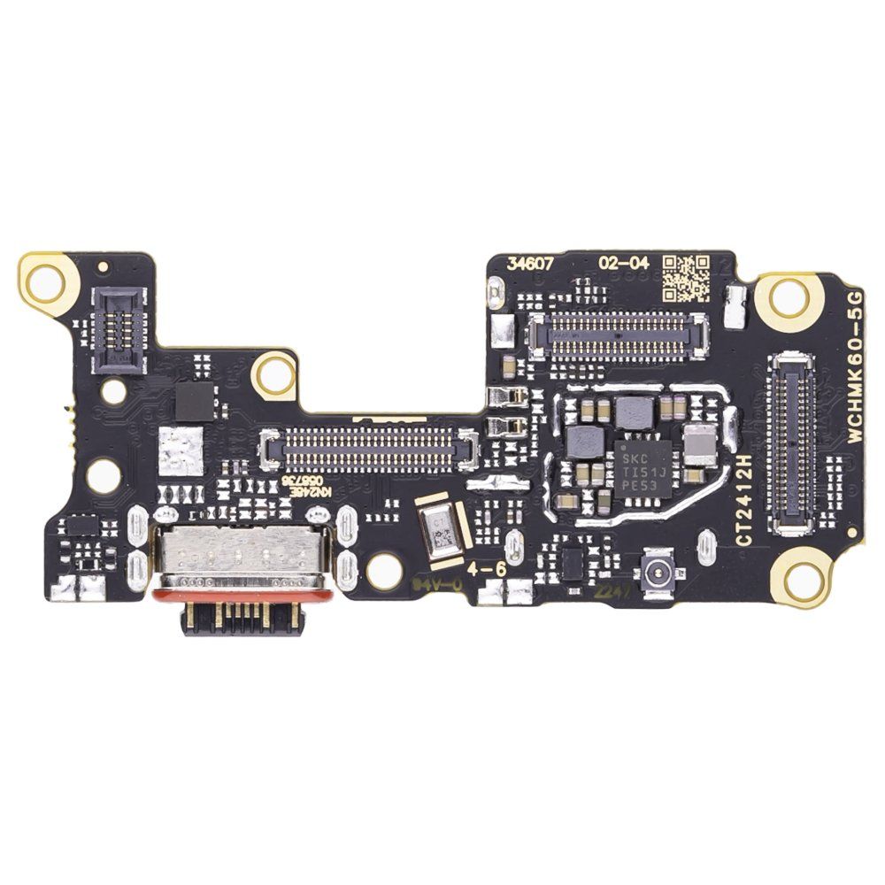 Нижняя плата для Xiaomi Poco F5 Pro (23013PC75G) с комп. + разъем зарядки + микрофон + разъем SIM